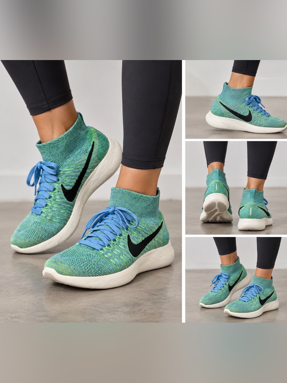 Nike LunarEpic Flyknit in the "Blue Moon/Vapor Green"